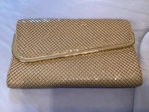 Vintage Elka Beige Mesh Purse Clutch or Shoulder Made in Hong Kong - Picture 1 of 5