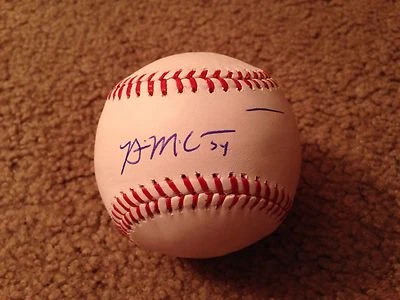 Brian McCann Signed OML Baseball New York Yankees JSA #K43346 All Star Astros - Image 1 of 2