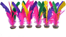 Baitaihem 6 Pack Kick Shuttlecock Chinese Jianzi Colorful Feather Foot Sports O