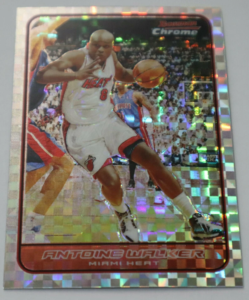 2006-07 BOWMAN CHROME ANTOINE WALKER X-FRACTOR #D 19/150 MIAMI HEAT - Image 1 of 1