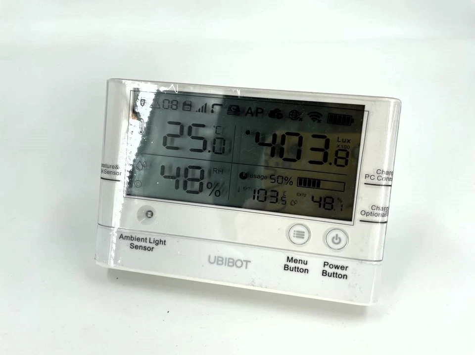 UbiBot WS1 Pro WiFi Temperature Humidity Refrigerator Ambient Monitor Data Loger - Image 1 of 4