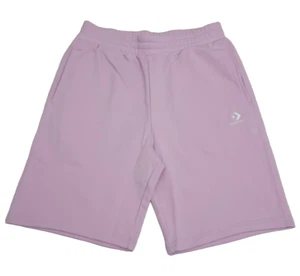 Converse Unisex M Go-To Lilac French Terry Short, Embroidered Star Chevron - NWT - Picture 1 of 13