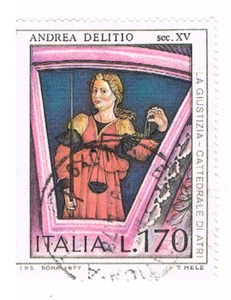 1977 - L.170 FRANCOBOLLI ITALIA - ANDREA DELITIO ATRI - Picture 1 of 1