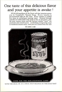 PRINT AD 1926 Campbells Condensed Tomato Soup Appetite is Awake 6.75 x 10 - Picture 1 of 3