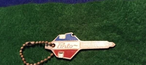 Vintage Rare 1970's Ford Pinto Blank Key Keychain combo Spark Plug Gap Checker - Picture 1 of 4