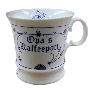 Omas Kaffeepott Porzellan Kaffeebecher Kaffeetasse Teetasse Indisch Blau - Bild 1 von 1