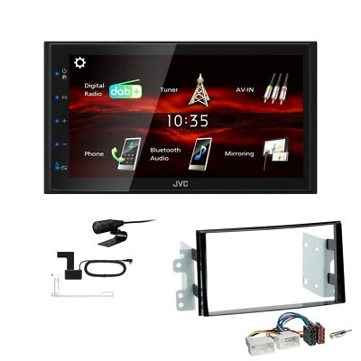 JVC KW-M180DBT 2DIN DAB+ Autoradio für KIA Carens III Facelift 2011-2013 - Bild 1 von 4