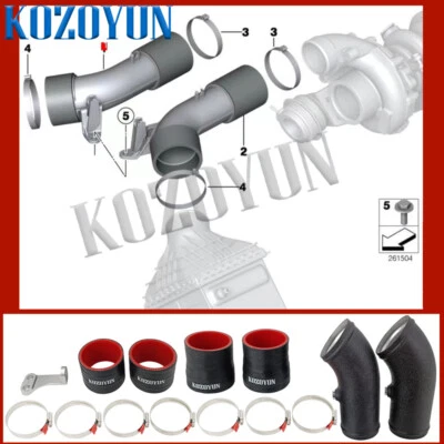 Air intake 13717843221 intercooler Pipe kit For BMW M5 M6 F10 F06 F12 F13 4.4T - Imagem 1 de 4