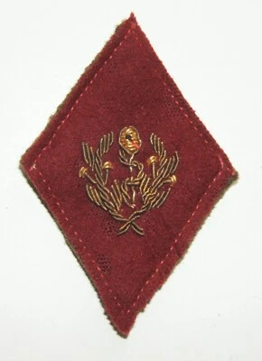 INSIGNE TISSU LOSANGE MOD.45 SERVICE DE SANTE  AUXILIAIRE SANITAIRE - CANNETILLE - Photo 1/3