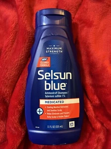 🔥 Selsun Blue Medicated Maximum Strength Dandruff Shampoo, 11 fl oz - Picture 1 of 3