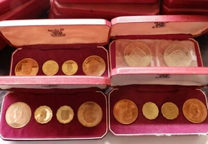 Jersey Official Royal Mint Boxed Proof Sets 1960 1964 1966 Use Menu - Picture 1 of 13
