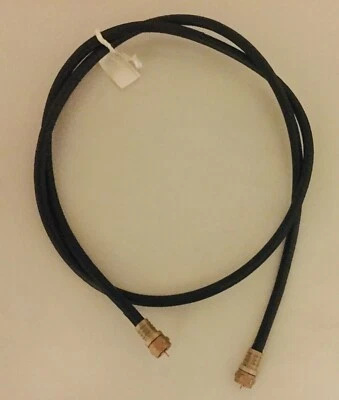 4.5 ‘ Coax Coaxial F Type Screw On RG6 HD Satellite Cable TV Antenna Cable Black - image 1 of 4