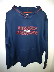 NFL TEAM APPAREL DENVER BRONCOS LONG SLEEVE HOODIE MENS XL - Picture 1 of 6