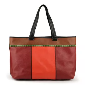 Nuevo bolso de mano BOTTEGA VENETA 2019 cuero micro trenzado bloque de colores - Imagen 1 de 10