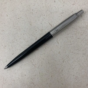 Vintage Parker Ballpoint Pen Black Made in UK Click needs Ink - Picture 1 of 7