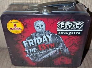 Friday The 13th Ultimate Collection 8 DVD + Lunch Box (FYE) PLASTIC TEARS + WEAR - Picture 1 of 5