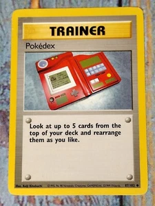 Pokemon Card TRAINER Pokedex 87/102 Base Set Uncommon 1999 (#1) - Picture 1 of 4