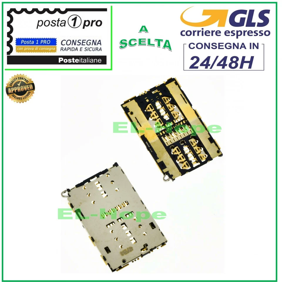 LETTORE SIM CARD READER PER HUAWEI MATE 20 LITE SNE-LX1 SNE-AL00 MICRO SD - Immagine 1 di 1