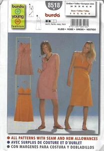 Burda 8518 - Motivo da cucire - Abito - Mi mancano taglie 8-18 - Non tagliato - Pieghe di fabbrica - Foto 1 di 2