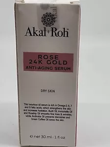 AKAL + ROH Rose 24K Gold Anti-Aging Serum 1 OZ Neu Versiegelt - Bild 1 von 5