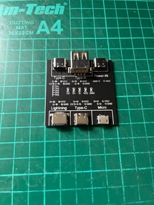 USB DT3 Kabel-Tester Funktion PCB Typ A Type C Apple Lightning Micro Android - Bild 1 von 8