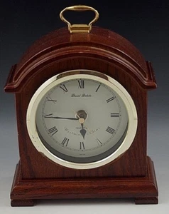 DANIEL DAKOTA MENTAL CLOCK QUARTZ WESTMINSTER CHIME RED OAK WOOD FINISH JAPAN - Picture 1 of 9