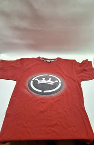 JNCO Jeans Vintage 90s JNCO Script Logo Spell Out #85 Red T-shirt Sz L - Picture 1 of 9