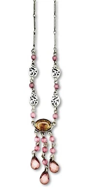 Collar Lia Sophia Candyland Mate Plata Púrpura Madreperla y Cristales Foto 1 de 2