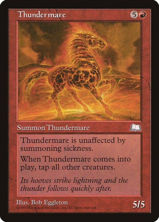 MTG Magic the Gathering Thundermare (116/167) Weatherlight MP - Image 1 of 1