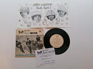 BEATLES UK 1965 FAN CLUB CHRISTMAS RECORD 1965 WITH INSERT - Picture 1 of 13