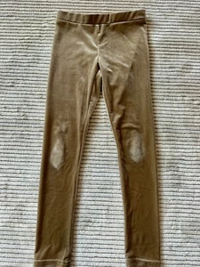 Mia Joy Gold Velvet Pants Girls Size 6 - Picture 1 of 3