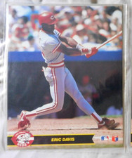 Eric Davis Cincinnati Reds 1990 Official MLB Action Photo  8x10 PHOTO pose #1