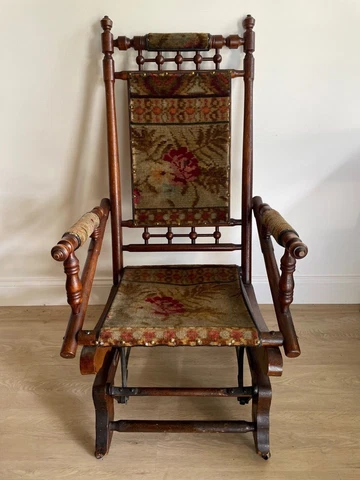 European Antique Rocker Glider Victorian 19th Century Cover