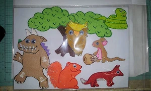 FELT BOARD/FLANNEL STORY RHYME TEACHER RESOURCE - THE GRUFFALO - Picture 1 of 2