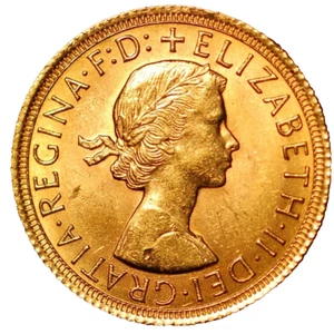 Gran Bretagna Elisabetta II oro sovrano 1965 KM#908 15222 - Foto 1 di 2