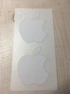 Apple Iphone Macbook iMac Apfelsymbol Logo Aufkleber Sticker 2 Stk 59 x 48 mm - Bild 1 von 2