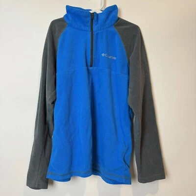 Pullover Columbia azul polar 1/2 cremallera peso ligero niños M 10/12 Foto 1 de 4
