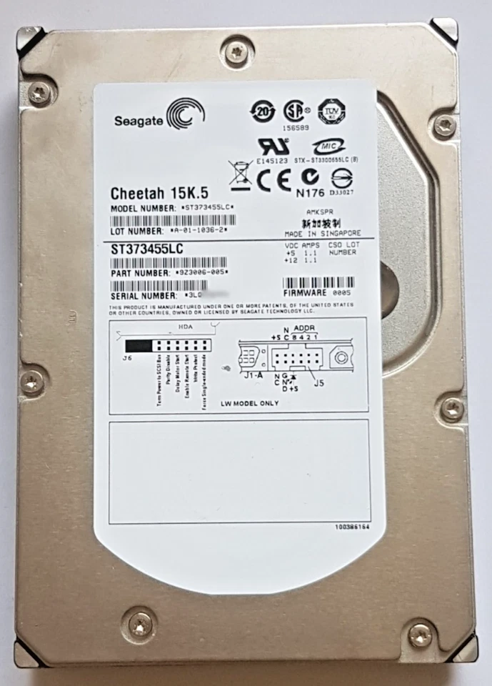 73 GB Seagate Cheetah 15K.5 ST373455LC U320 SCSI 80pin 16MB HDD 3,5 " Hard Drive - Image 1 of 1