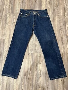 Jeans Levi’s 501 para hombre talla 34x30 botón mosca denim recto lavado medio ¡Genial! - Imagen 1 de 7