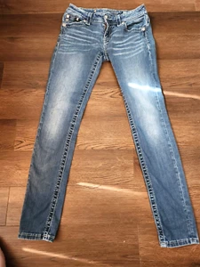 Miss Me Signature Rise Skinny Damen Jeans Gr. 27 Medium Wash Bling - Bild 1 von 6