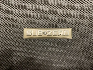 SUBZERO SUB-ZERO Badge Fridge Freezer Emblem Nameplate Adhesive 3M Decal Logo - Picture 1 of 3