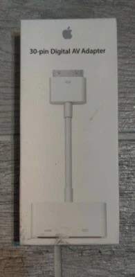 100% Genuine Apple A1422 30-Pin Digital AV HDMI ADAPTER 2nd Gen MD098ZM/A OEM - Image 1 of 2
