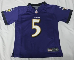 Baltimore Ravens Nike Jersey NFL Team Apparel Joe Flacco #5 Purple Youth Size XL - Picture 1 of 14