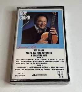 Roy Clark Cassette / Plays All Time Favorites & Greatest Hits / 1986 / Sealed - Picture 1 of 8