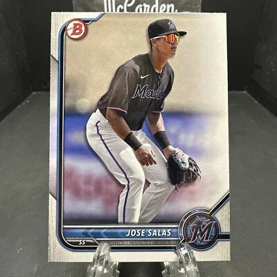 2022 Bowman Prospects Jose Salas #BP-30 Miami Marlins - Image 1 of 2