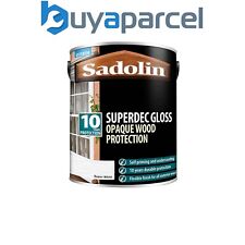 Sadolin 5028852 Superdec Opaque Wood Protection Super White Gloss 5 litre SAD502