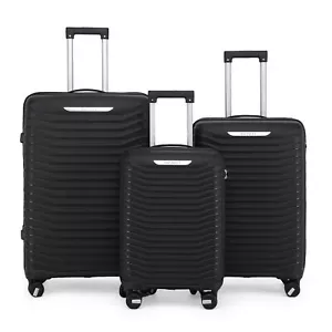 Hard Shell Classic Suitcase Set 8 Wheel Cabin TSA Luggage Case Holiday Travel - Picture 1 of 37