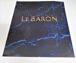 Chrysler, 1987 LeBaron, Brochure or Pamphlet - Picture 1 of 4