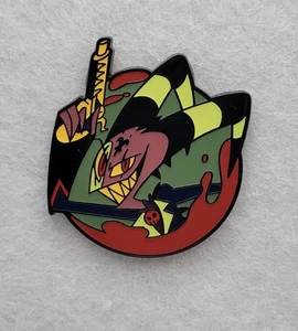 Helluva Boss Blitz Bloody Battle Enamel Pin Vivziepop Sharkrobot Blitzo - Picture 1 of 24