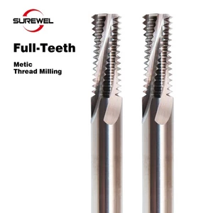 Carbide Thread Mill Balzers Coated Full Thread Milling Cutter Metric M1.6 M2 M10 - Picture 1 of 8